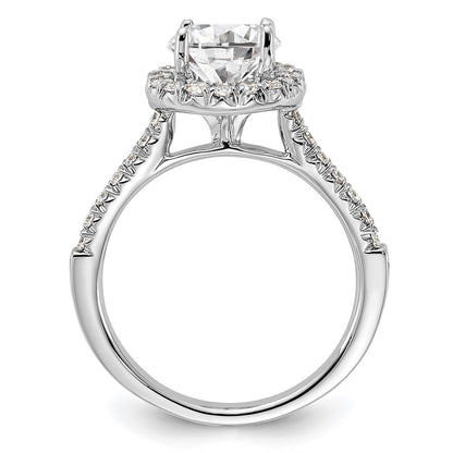 True Origin Lab Grown Diamond VS+ F+ Semi-Mount Round Halo Engagement Ring