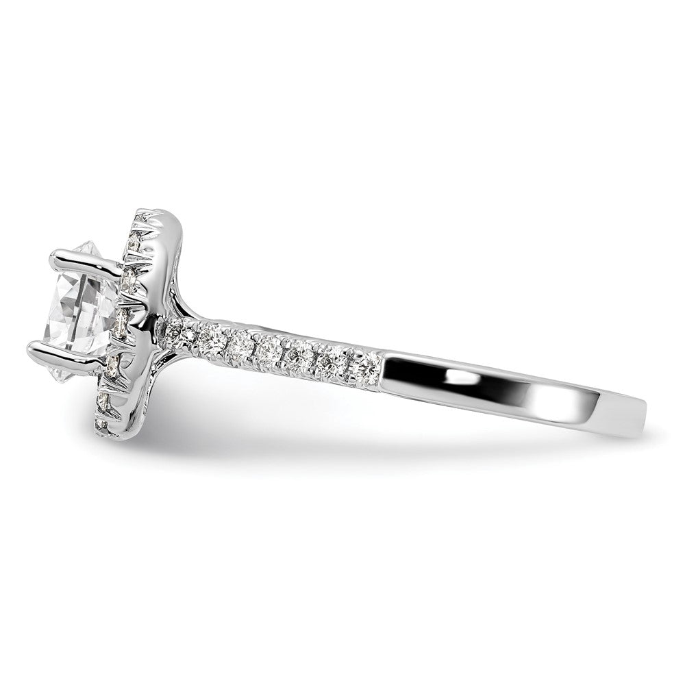 True Origin Lab Grown Diamond VS+ F+ Semi-Mount Round Halo Engagement Ring