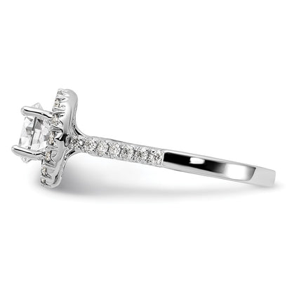 True Origin Lab Grown Diamond VS+ F+ Semi-Mount Round Halo Engagement Ring
