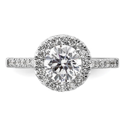 True Origin Lab Grown Diamond VS+ F+ Semi-Mount Round Halo Engagement Ring