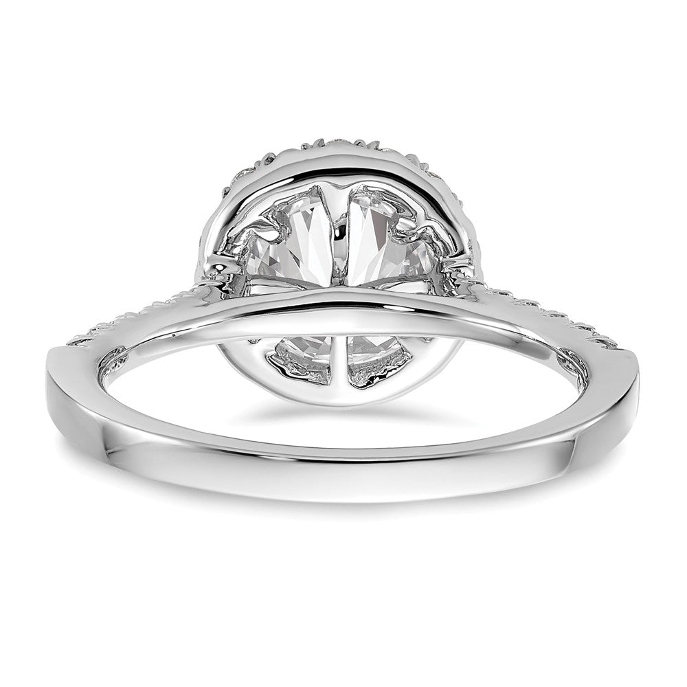 True Origin Lab Grown Diamond VS+ F+ Semi-Mount Round Halo Engagement Ring