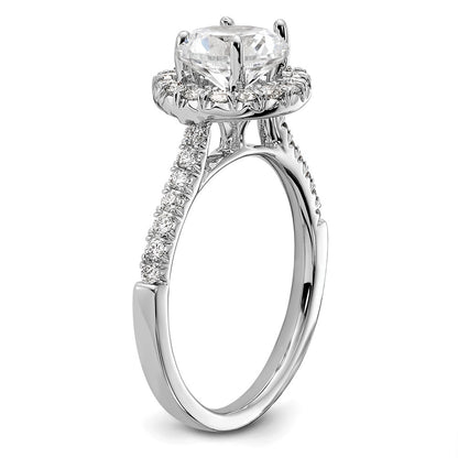True Origin Lab Grown Diamond VS+ F+ Semi-Mount Round Halo Engagement Ring