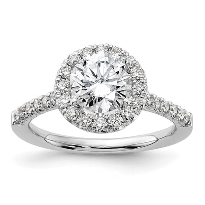 True Origin Lab Grown Diamond VS+ F+ Semi-Mount Round Halo Engagement Ring