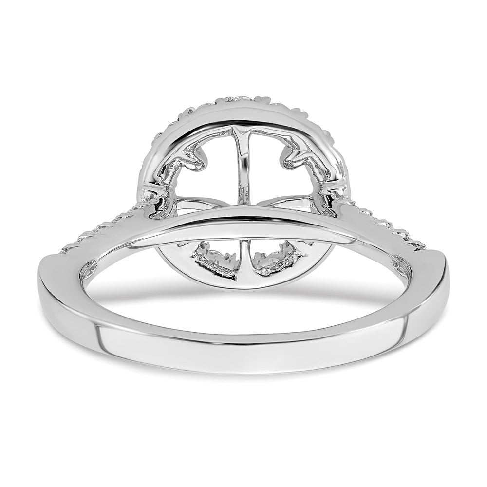 True Origin Lab Grown Diamond VS+ F+ Semi-Mount Round Halo Engagement Ring