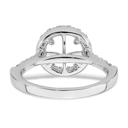 True Origin Lab Grown Diamond VS+ F+ Semi-Mount Round Halo Engagement Ring