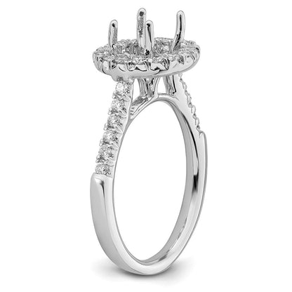 True Origin Lab Grown Diamond VS+ F+ Semi-Mount Round Halo Engagement Ring