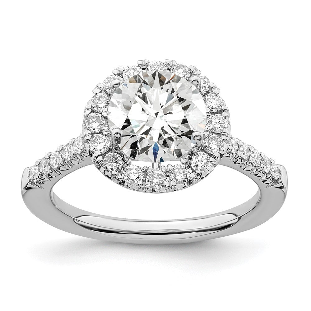 True Origin Lab Grown Diamond VS+ F+ Semi-Mount Round Halo Engagement Ring