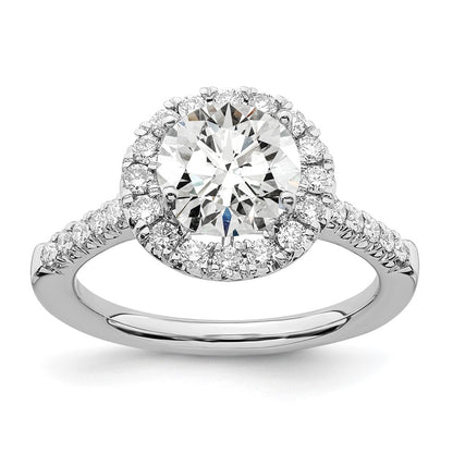 True Origin Lab Grown Diamond VS+ F+ Semi-Mount Round Halo Engagement Ring
