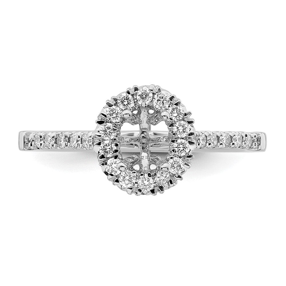 True Origin Lab Grown Diamond VS+ F+ Semi-Mount Oval Halo Engagement Ring