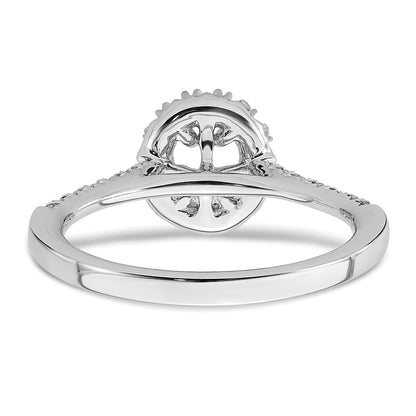True Origin Lab Grown Diamond VS+ F+ Semi-Mount Oval Halo Engagement Ring