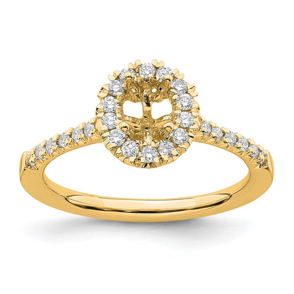 True Origin Lab Grown Diamond VS+ F+ Semi-Mount Oval Halo Engagement Ring