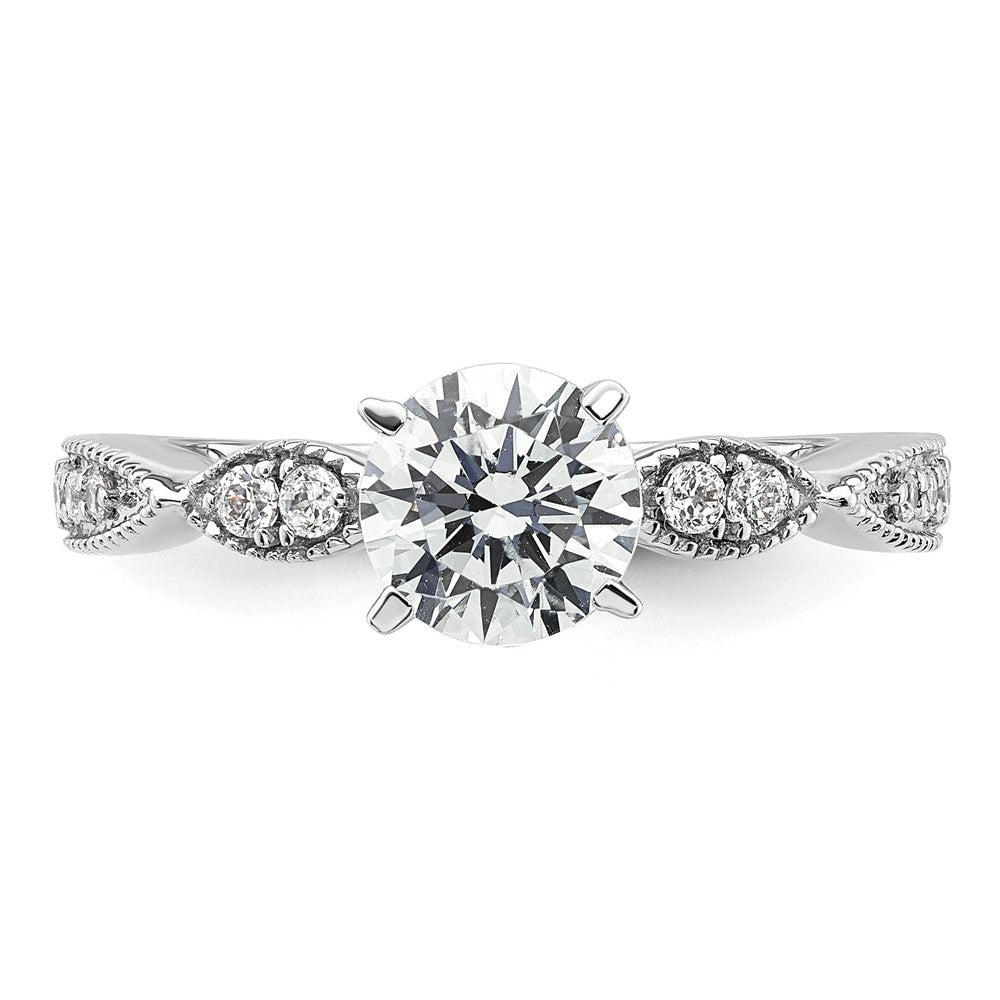 True Origin Lab Grown Diamond VS+ F+ Semi-Mount Round Engagement Ring