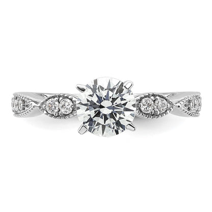 True Origin Lab Grown Diamond VS+ F+ Semi-Mount Round Engagement Ring