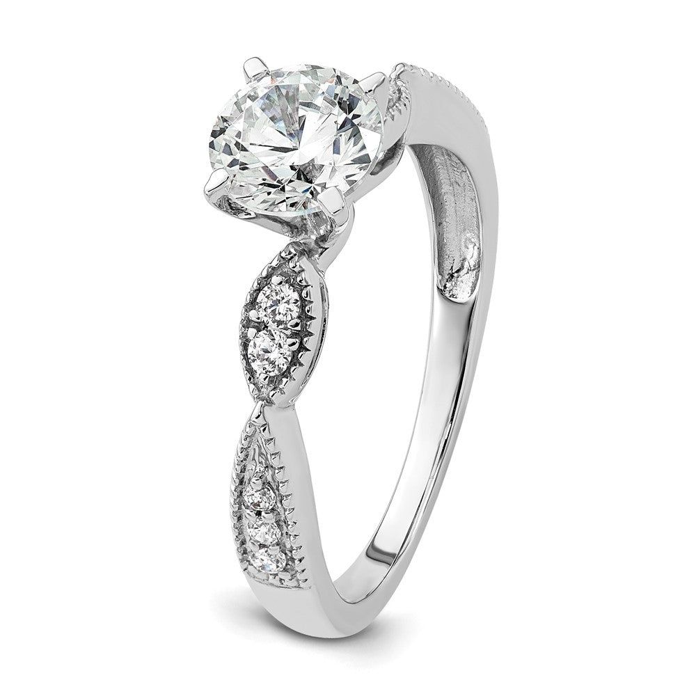 True Origin Lab Grown Diamond VS+ F+ Semi-Mount Round Engagement Ring