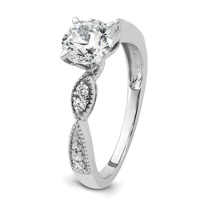True Origin Lab Grown Diamond VS+ F+ Semi-Mount Round Engagement Ring