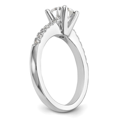 True Origin Lab Grown Diamond VS+ F+ Semi-Mount Round Engagement Ring