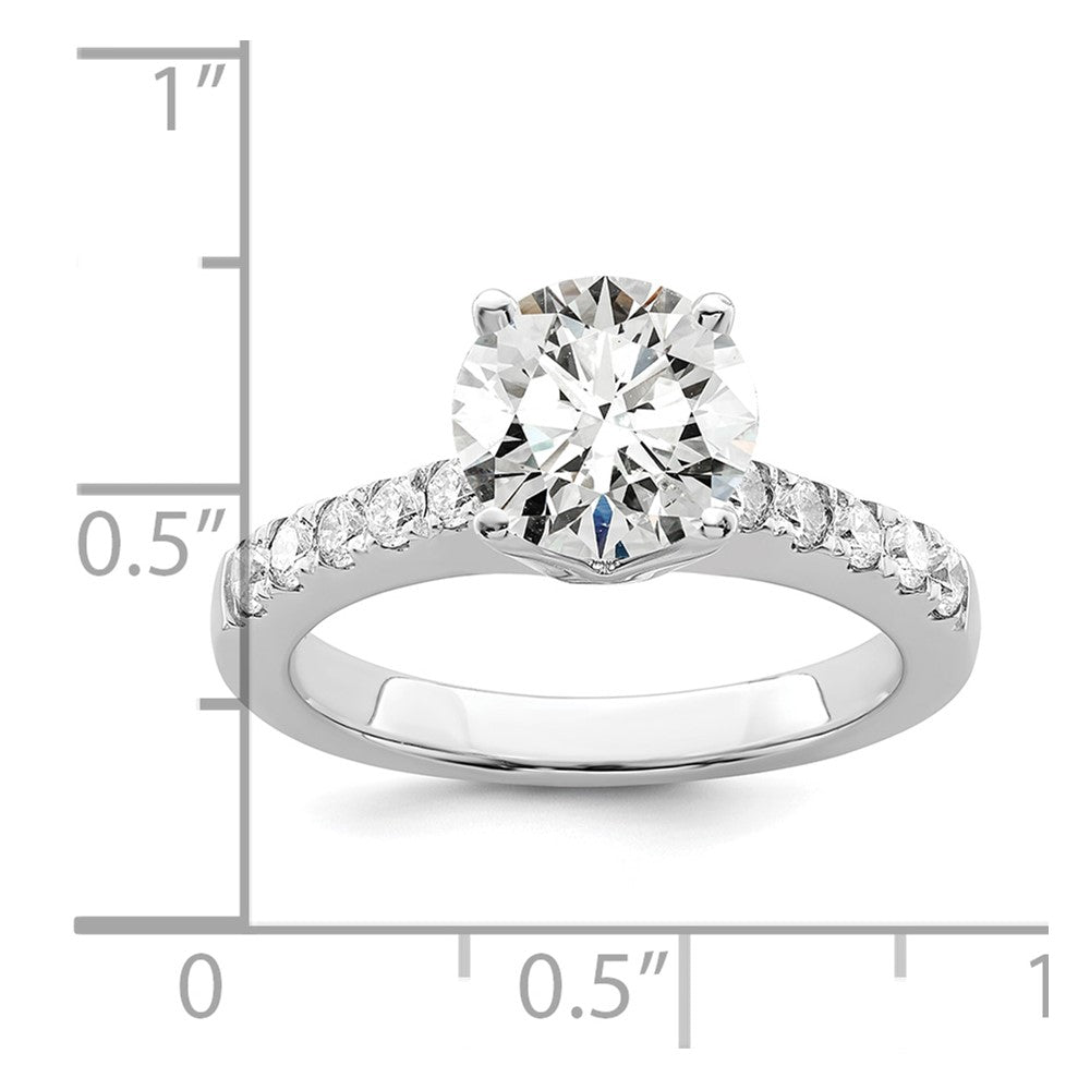True Origin Lab Grown Diamond VS+ F+ Semi-Mount Round Engagement Ring