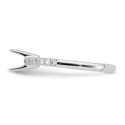 True Origin Lab Grown Diamond VS+ F+ Semi-Mount Oval Engagement Ring