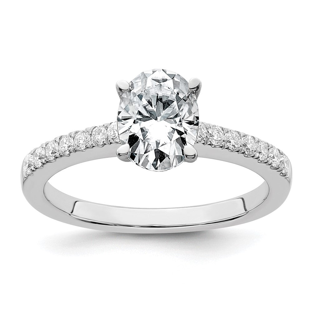 True Origin Lab Grown Diamond VS+ F+ Semi-Mount Oval Engagement Ring