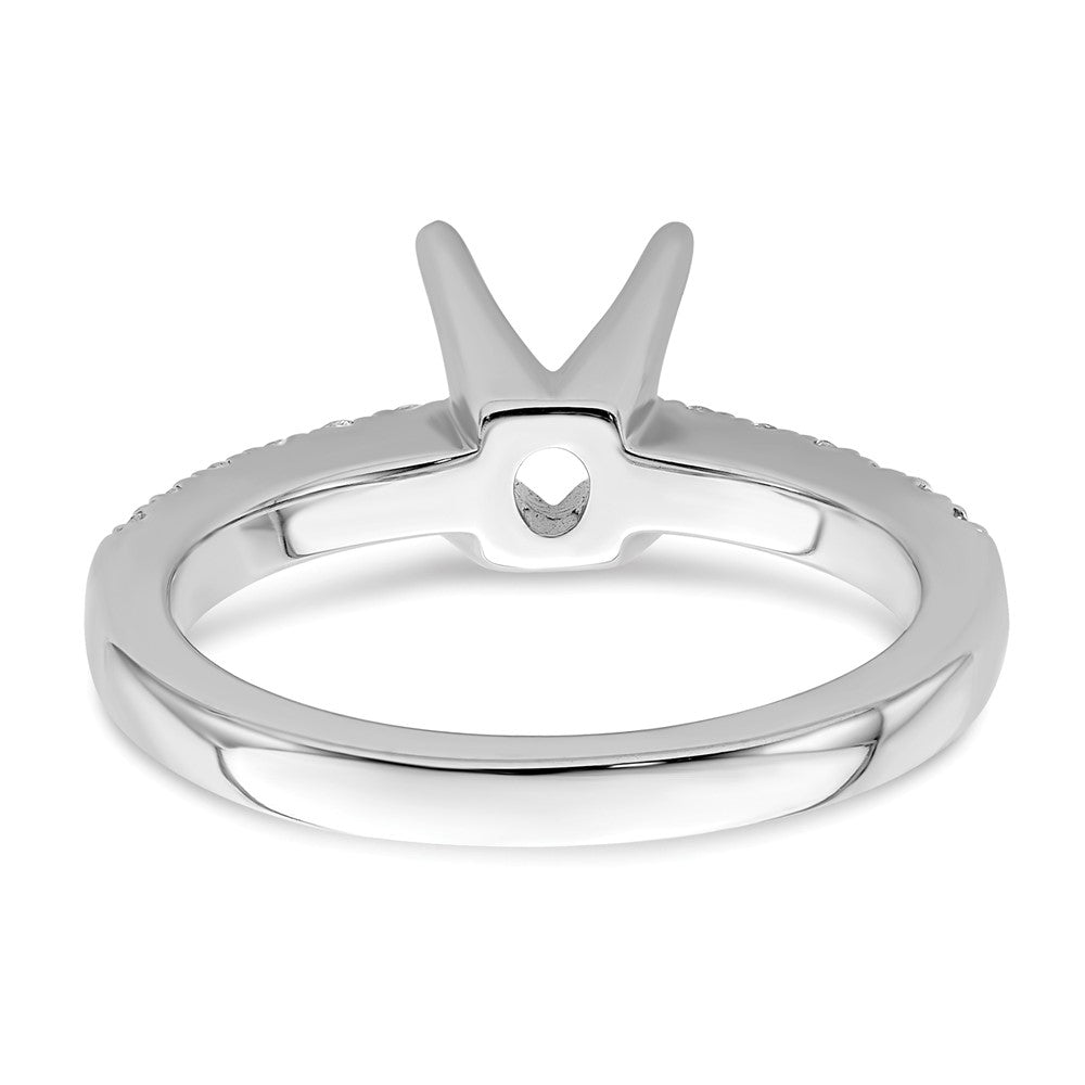 True Origin Lab Grown Diamond VS+ F+ Semi-Mount Oval Engagement Ring