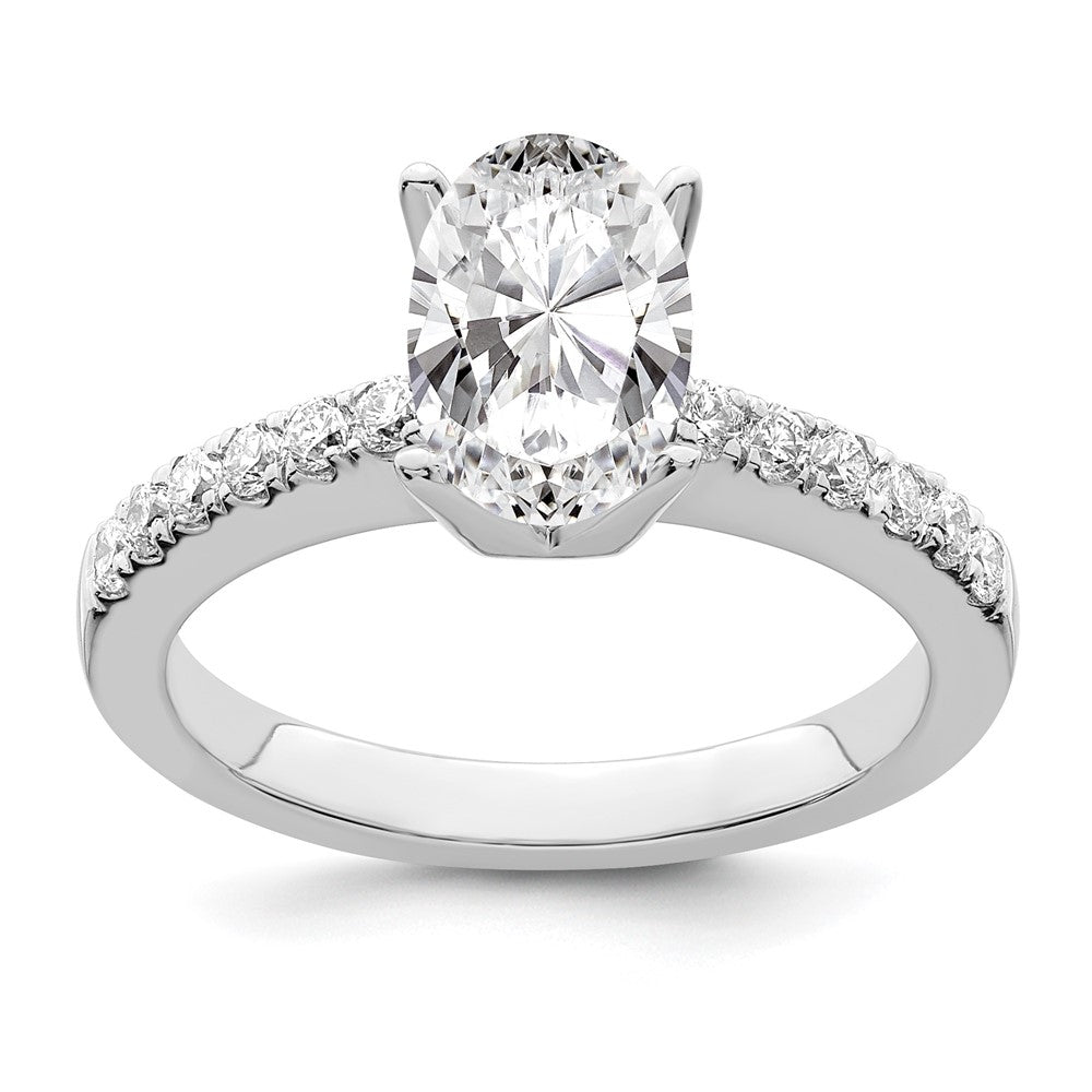 True Origin Lab Grown Diamond VS+ F+ Semi-Mount Oval Engagement Ring