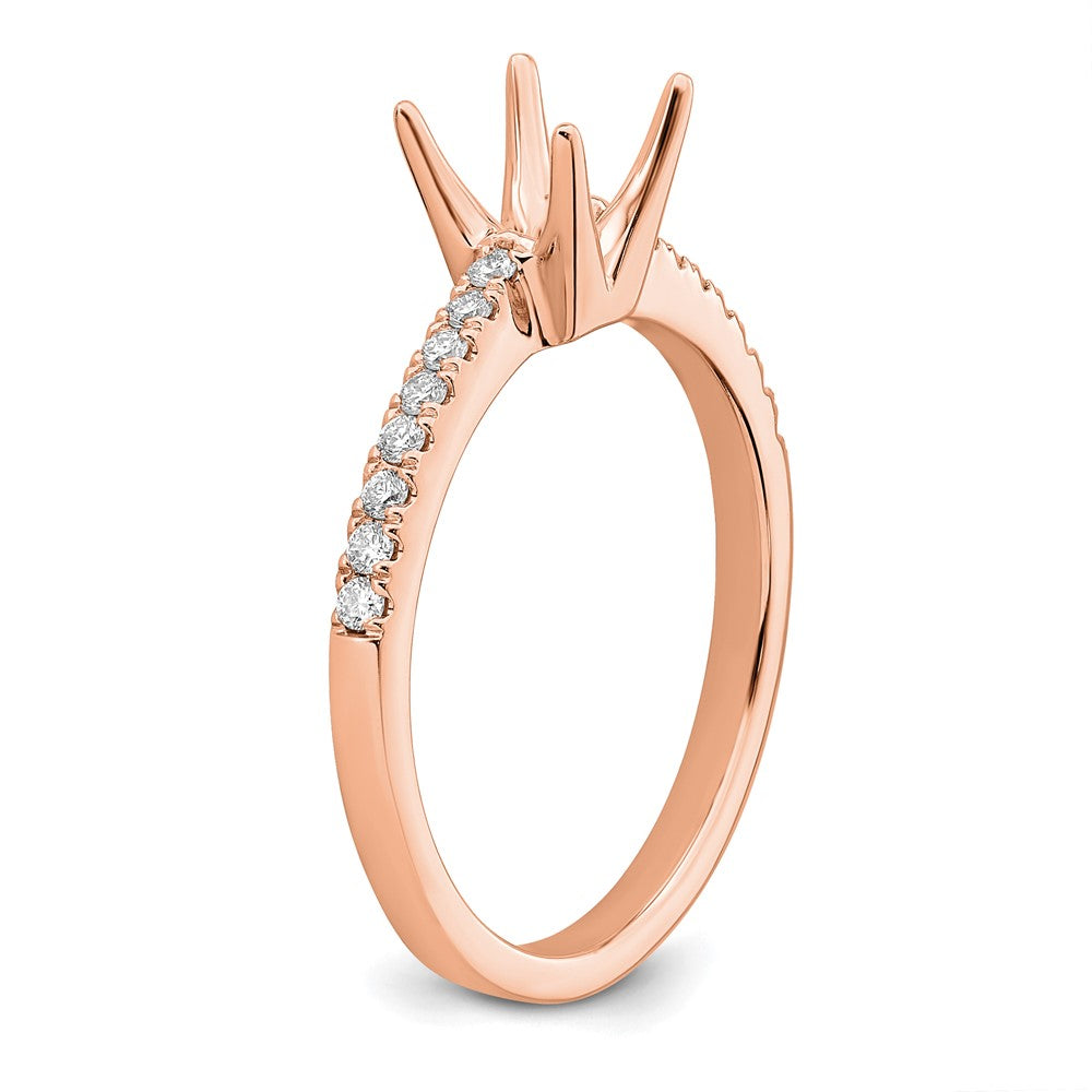 True Origin Lab Grown Diamond VS+ F+ Semi-Mount Princess Engagement Ring