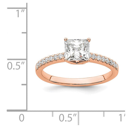 True Origin Lab Grown Diamond VS+ F+ Semi-Mount Princess Engagement Ring