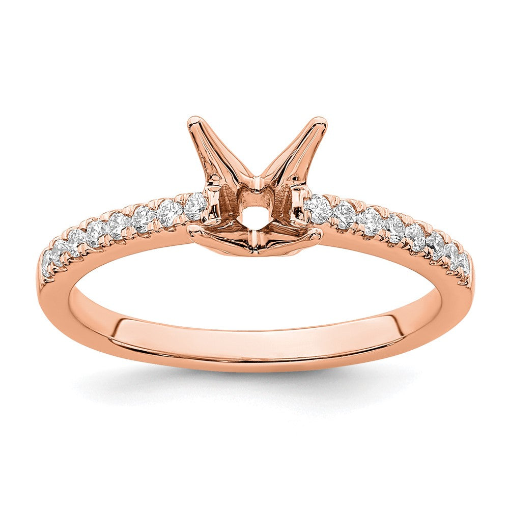 True Origin Lab Grown Diamond VS+ F+ Semi-Mount Princess Engagement Ring