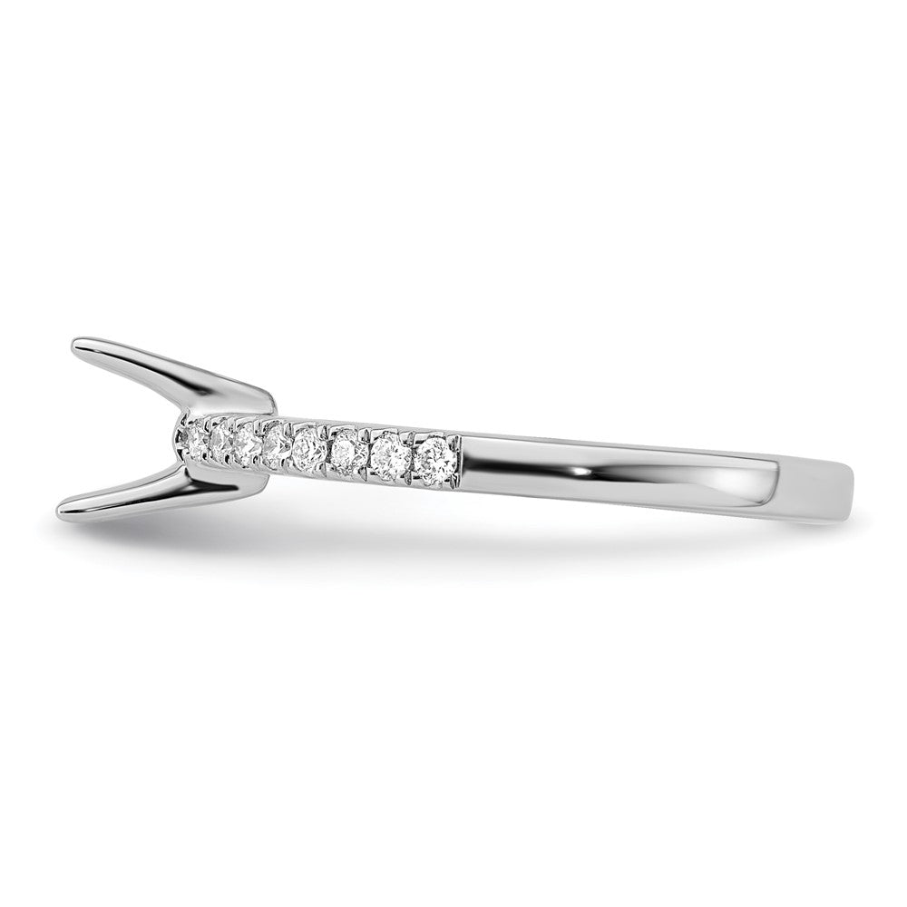 True Origin Lab Grown Diamond VS+ F+ Semi-Mount Princess Engagement Ring