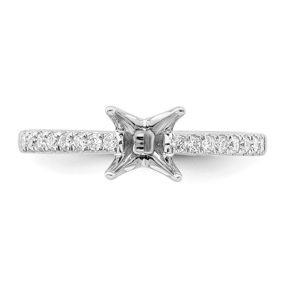 True Origin Lab Grown Diamond VS+ F+ Semi-Mount Princess Engagement Ring