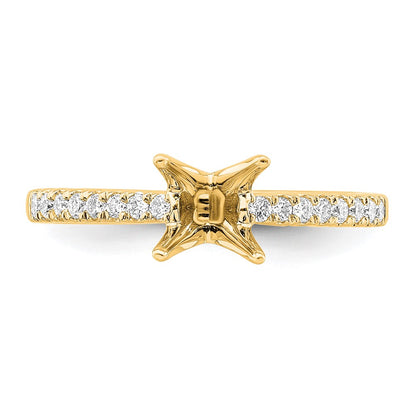 True Origin Lab Grown Diamond VS+ F+ Semi-Mount Princess Engagement Ring