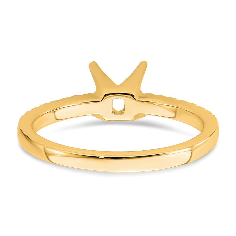 True Origin Lab Grown Diamond VS+ F+ Semi-Mount Princess Engagement Ring