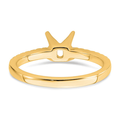 True Origin Lab Grown Diamond VS+ F+ Semi-Mount Princess Engagement Ring