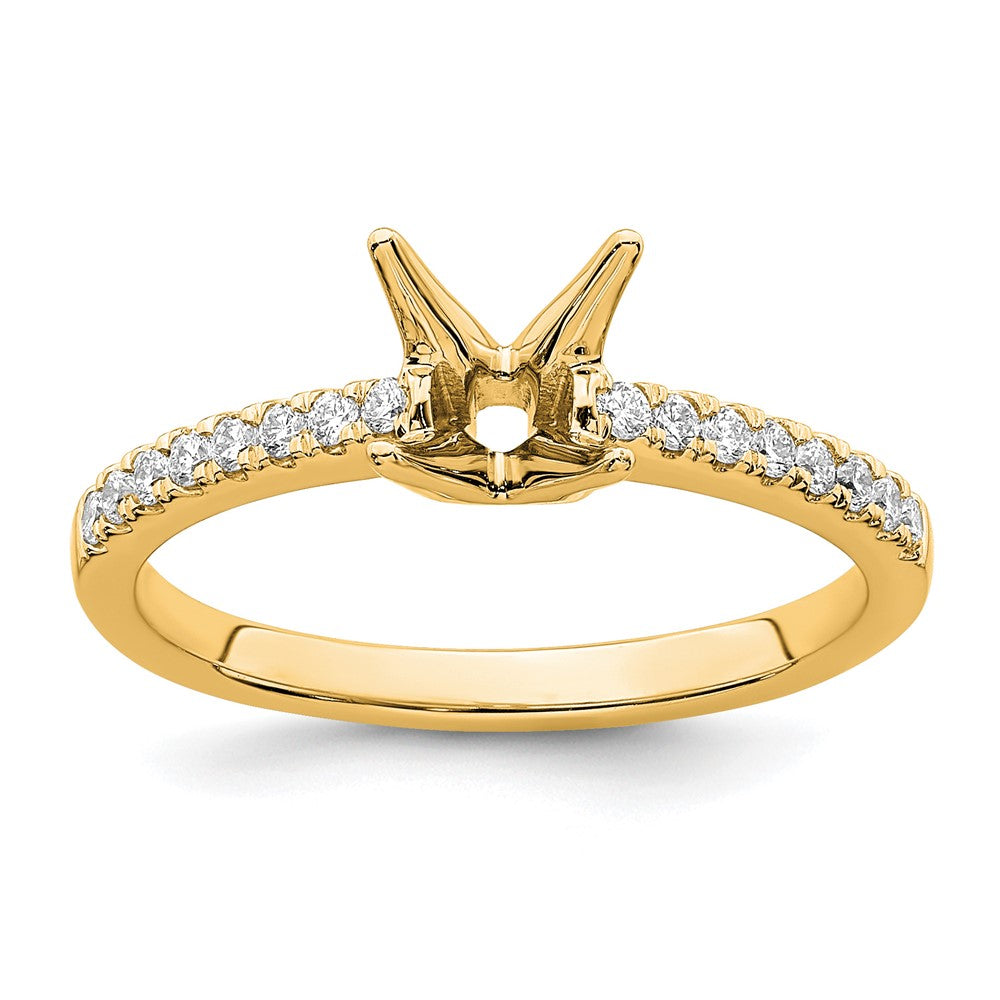 True Origin Lab Grown Diamond VS+ F+ Semi-Mount Princess Engagement Ring