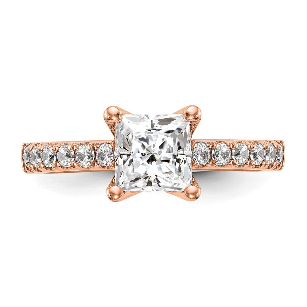 True Origin Lab Grown Diamond VS+ F+ Semi-Mount Princess Engagement Ring