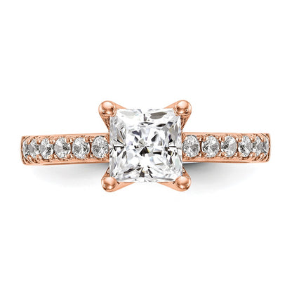 True Origin Lab Grown Diamond VS+ F+ Semi-Mount Princess Engagement Ring
