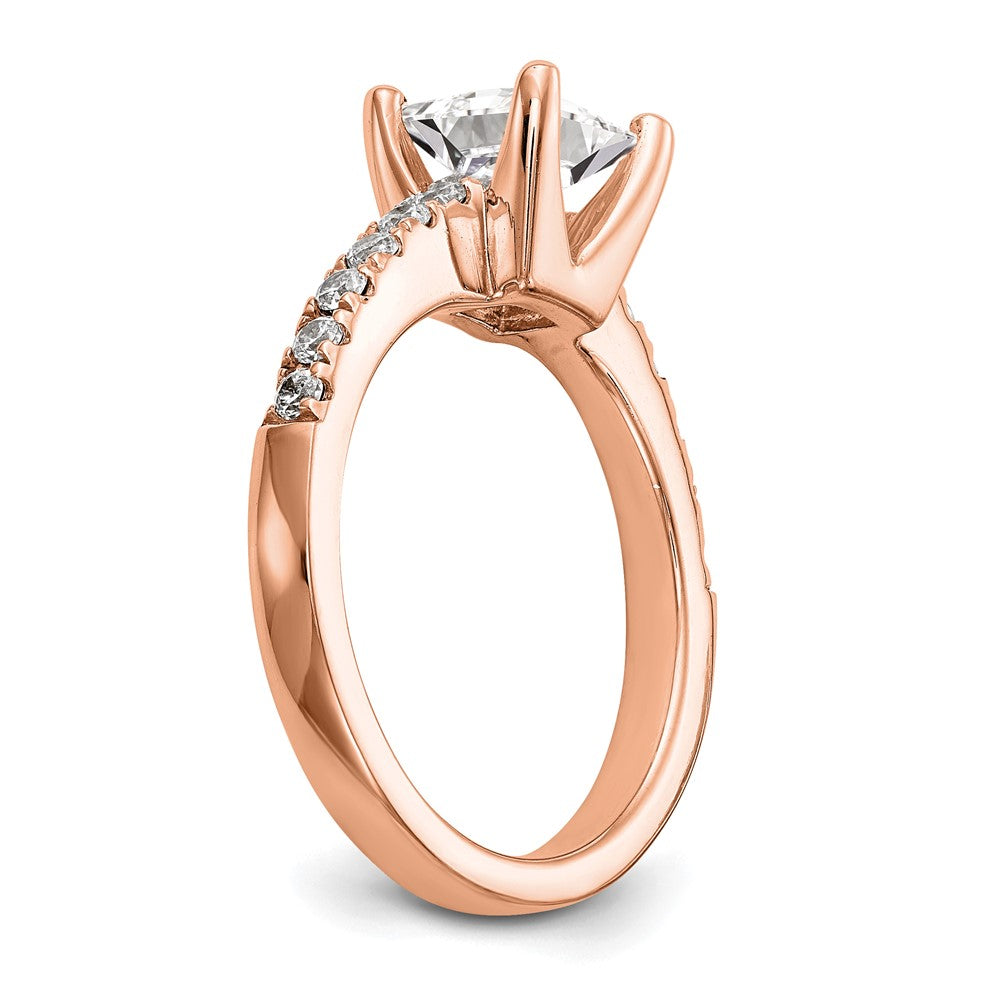 True Origin Lab Grown Diamond VS+ F+ Semi-Mount Princess Engagement Ring
