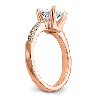 True Origin Lab Grown Diamond VS+ F+ Semi-Mount Princess Engagement Ring