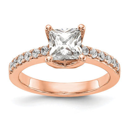 True Origin Lab Grown Diamond VS+ F+ Semi-Mount Princess Engagement Ring
