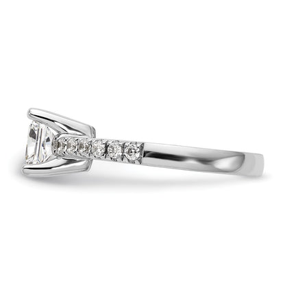 True Origin Lab Grown Diamond VS+ F+ Semi-Mount Princess Engagement Ring