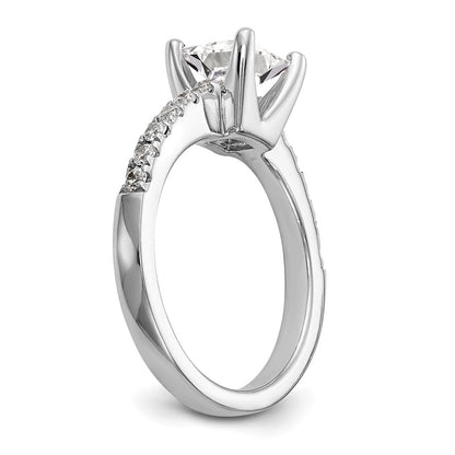 True Origin Lab Grown Diamond VS+ F+ Semi-Mount Princess Engagement Ring