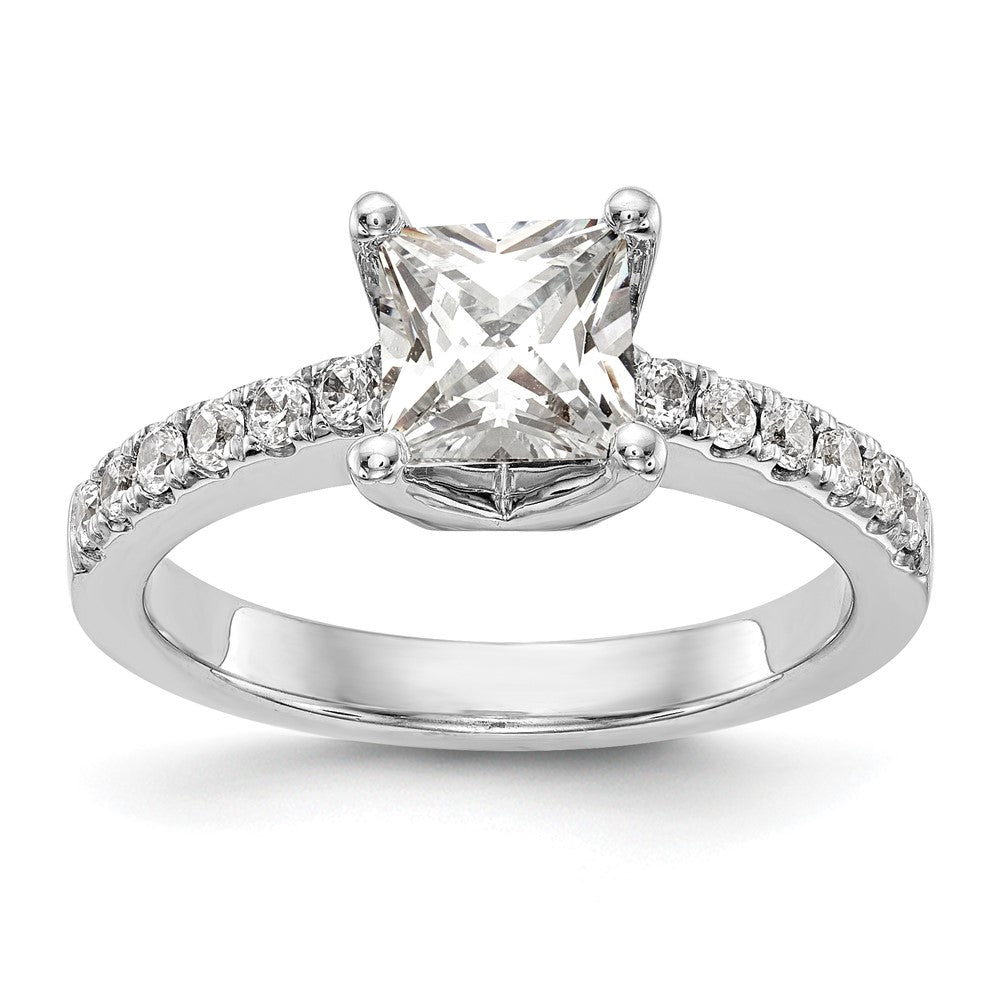 True Origin Lab Grown Diamond VS+ F+ Semi-Mount Princess Engagement Ring
