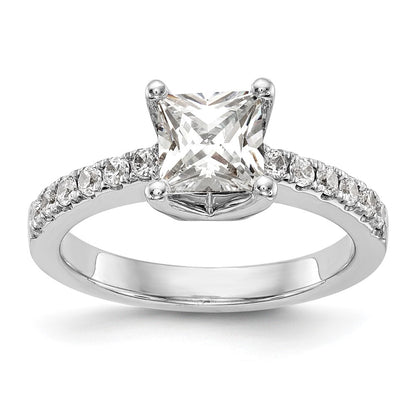 True Origin Lab Grown Diamond VS+ F+ Semi-Mount Princess Engagement Ring