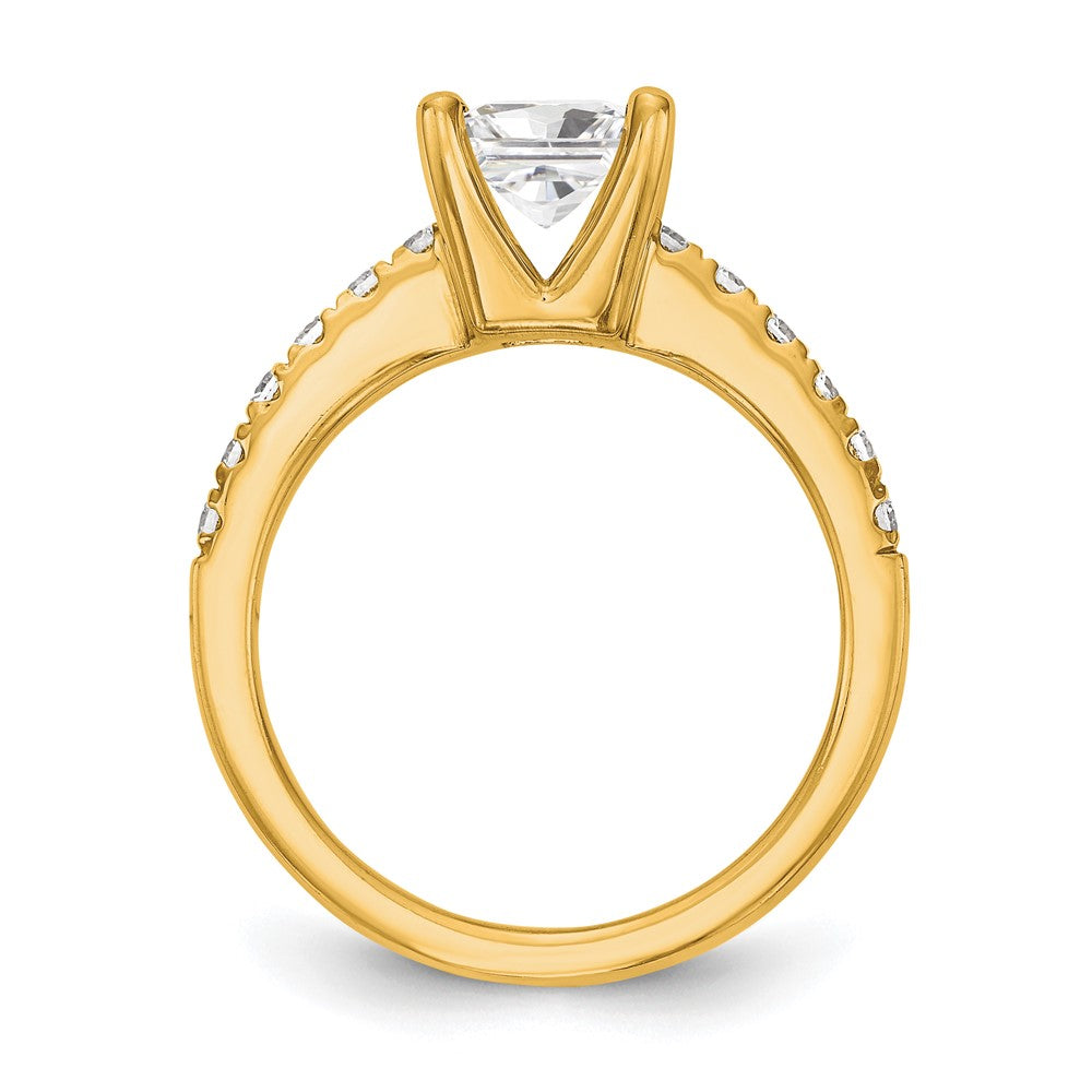 True Origin Lab Grown Diamond VS+ F+ Semi-Mount Princess Engagement Ring