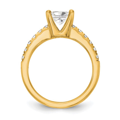 True Origin Lab Grown Diamond VS+ F+ Semi-Mount Princess Engagement Ring
