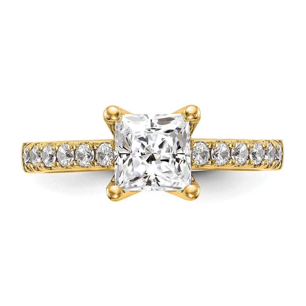 True Origin Lab Grown Diamond VS+ F+ Semi-Mount Princess Engagement Ring
