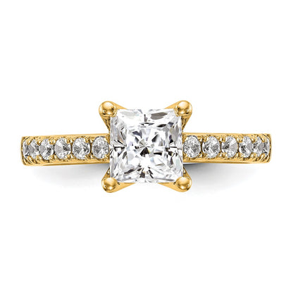 True Origin Lab Grown Diamond VS+ F+ Semi-Mount Princess Engagement Ring