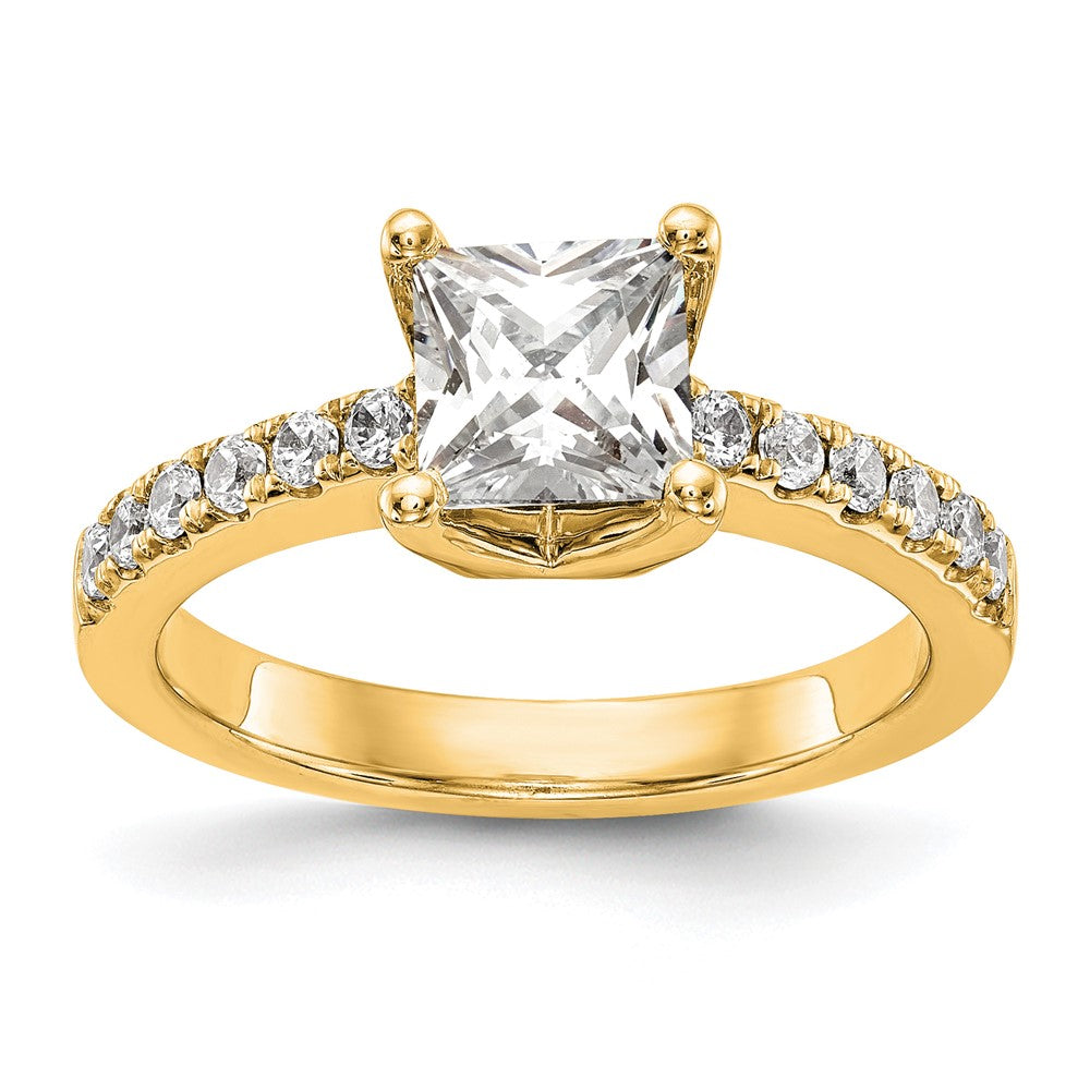True Origin Lab Grown Diamond VS+ F+ Semi-Mount Princess Engagement Ring