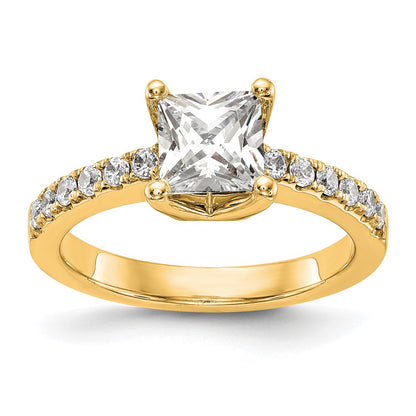 True Origin Lab Grown Diamond VS+ F+ Semi-Mount Princess Engagement Ring