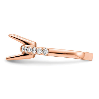 True Origin Lab Grown Diamond VS+ F+ Semi-Mount Princess Engagement Ring